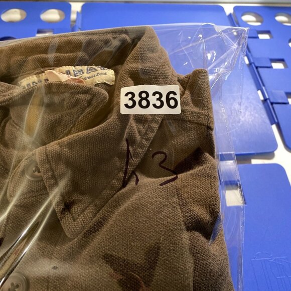 Vintage Union Bay Button Front Shirt Mens Large Brown Heavyweight Cotton Pockets - Picture 13 of 13